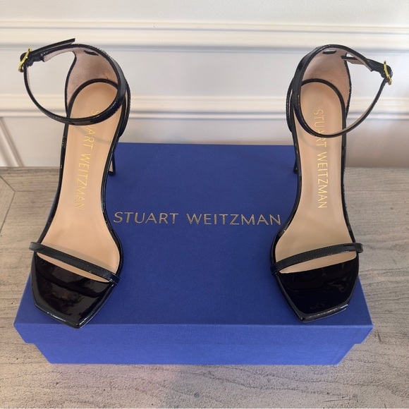 Stuart Weitzman Nudistcurve Ankle Strap Women’s Sandal 7 - Picture 11 of 13